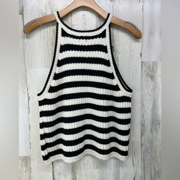 A New Day Striped Knit Sweater Tank Womens XXL - Picture 4 of 7